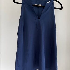 Banana Republic Deep Blue Sleeveless Blouse